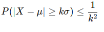 Chebyshev's Inequality foormula